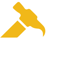 MR B Construction white logo